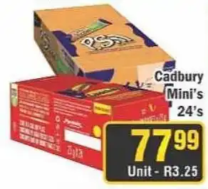 J&E Cash and Carry Cadbury Mini's offer