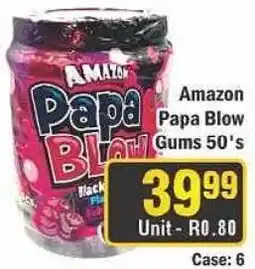 J&E Cash and Carry Amazon Papa Blow Gums 50's offer