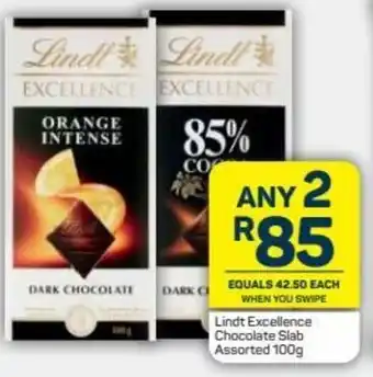 Pick n Pay Lindt Excellence Chocolate Slab Assorted 100g offer