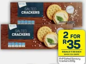 Pick n Pay PnP Salted Savoury Crackers 200g offer