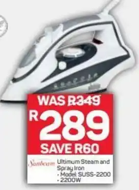 Pick n Pay Ultimum Steam and Spray Iron 2200W offer