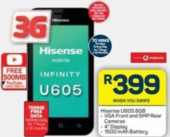 Pick n Pay Hisense U605 8GB offer