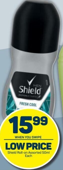 Pick n Pay Shield Roll-On Assorted 50ml offer