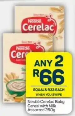 Pick n Pay Nestlé Cerelac Baby Cereal with Milk Assorted 150g offer
