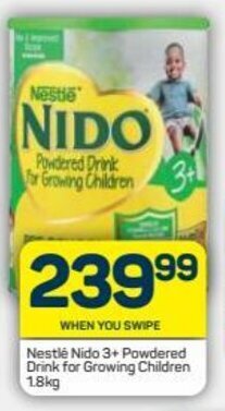 Pick n Pay Nestlé Nido 3+ Powdered Drink for Growing Children 1.8kg offer