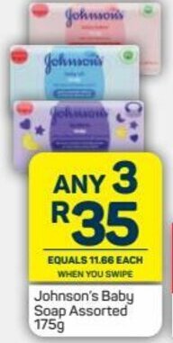 Pick n Pay Johnson's Baby Soap Assorted 175g offer