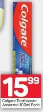 Pick n Pay Colgate Toothpaste Assorted 100ml offer
