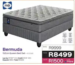 Sleepmasters Sealy Bermuda 152cm Queen Bed Set offer