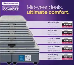 Sleepmasters Sleepmasters 92cm Single Bed Set offer