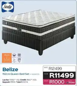 Sleepmasters Sealy Belize 152cm Queen Bed Set offer