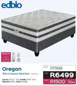 Sleepmasters Oregon 152cm Queen Bed Set offer
