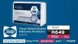 Sleepmasters Sealy Clean Shield Queen Mattress Protector offer
