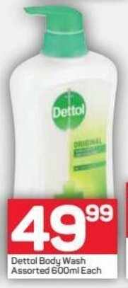 Pick n Pay Dettol Body Wash Assorted 600ml offer