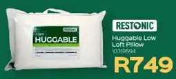 Sleepmasters RESTONIC Huggable Low Loft Pillow offer