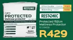 Sleepmasters RESTONIC Protected 152cm Mattress Protector offer