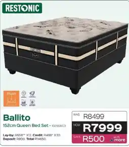 Sleepmasters Restonic Ballito 152cm Queen Bed Set offer
