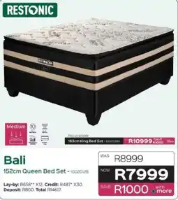Sleepmasters RESTONIC Bali 152cm Queen Bed Set offer