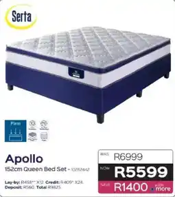 Sleepmasters Serta Apollo 152cm Queen Bed Set offer