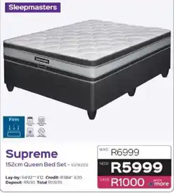 Sleepmasters Sleepmasters Supreme 152cm Queen Bed Set offer