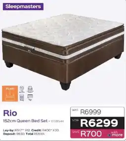 Sleepmasters Sleepmasters Rio 152cm Queen Bed Set offer
