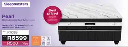 Sleepmasters Pearl 137cm Double Bed Set offer