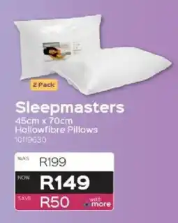 Sleepmasters Sleepmasters Hollowfibre Pillows offer