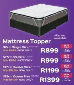 Sleepmasters Mattress Topper offer