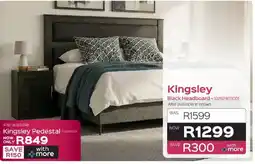 Sleepmasters Kingsley Black Headboard offer
