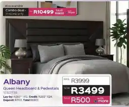 Sleepmasters Albany Queen Headboard & Pedestals offer