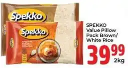 Elite Power Trade Cash & Carry Spekko Value Pillow Pack Brown/White Rice offer