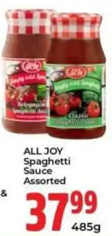 Elite Power Trade Cash & Carry ALL JOY Spaghetti Sauce Assorted offer