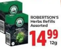 Elite Power Trade Cash & Carry ROBERTSON'S Herbs Refills Assorted offer