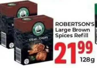 Elite Power Trade Cash & Carry ROBERTSON'S Large Brown Spices Refill offer