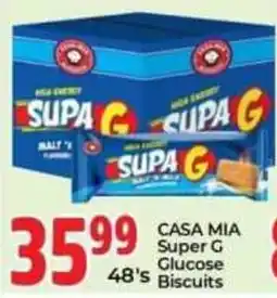 Elite Power Trade Cash & Carry CASA MIA Super G Glucose Biscuits offer