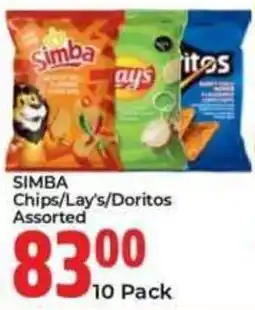Elite Power Trade Cash & Carry SIMBA Chips/Lay's/Doritos Assorted offer