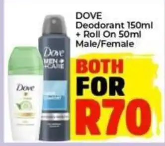 Elite Power Trade Cash & Carry Dove Deodorant + Roll On offer
