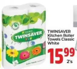 Elite Power Trade Cash & Carry TWINSAYER Kitchen Roller Towels Classic White offer