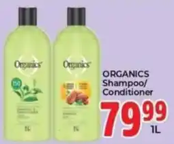 Elite Power Trade Cash & Carry Organics Shampoo/Conditioner offer