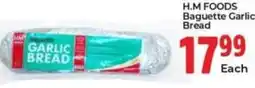 Elite Power Trade Cash & Carry H.M FOODS Baguette Garlic Bread offer