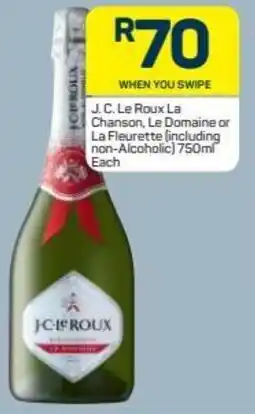 Pick n Pay J.C. Le Roux La Chanson, Le Domaine or La Fleurette 750ml offer