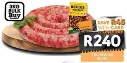 OBC Meat & Chicken Heroes Wors offer