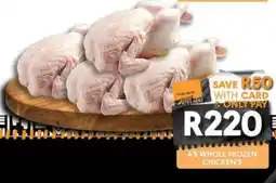 OBC Meat & Chicken 4'S WHOLE FROZEN CHICKEN'S offer