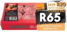 OBC Meat & Chicken OBC BURGER PATTIES offer