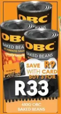 OBC Meat & Chicken OBC Baked Beans offer
