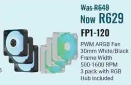 Computer Mania Aerocool PWM ARGB Fan White/ Black offer