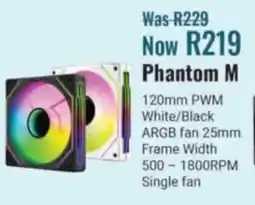 Computer Mania Aerocool Phantom M PWM White/Black ARGB fan offer