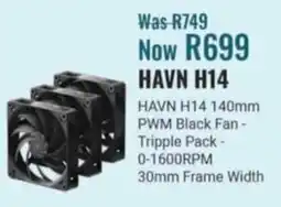 Computer Mania Aerocool HAVN H14 PWM Black Fan offer