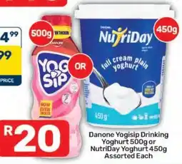 Pick n Pay Hypermarket Danone Yogisip Drinking Yoghurt or NutriDay Yoghurt Assorted offer