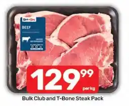 Pick n Pay Hypermarket Bulk Club and T-Bone Steak Pack offer