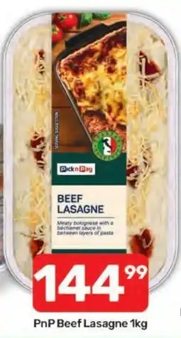Pick n Pay Hypermarket PnP Beef Lasagne offer